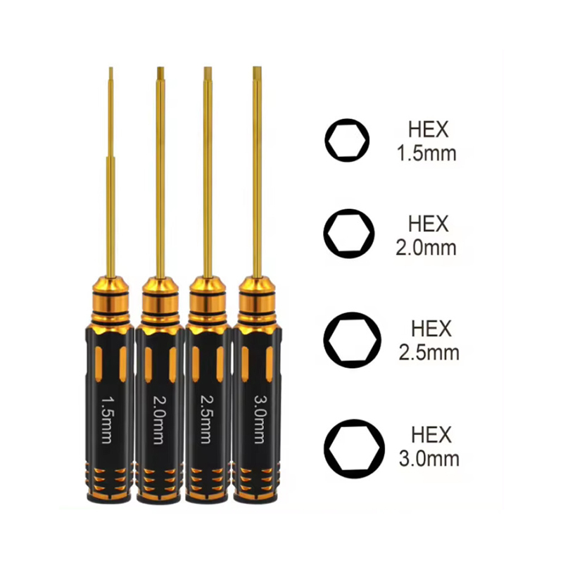 Fpv Drone Tool Kit - 4pcs Hex Screw Driver Set Titanium