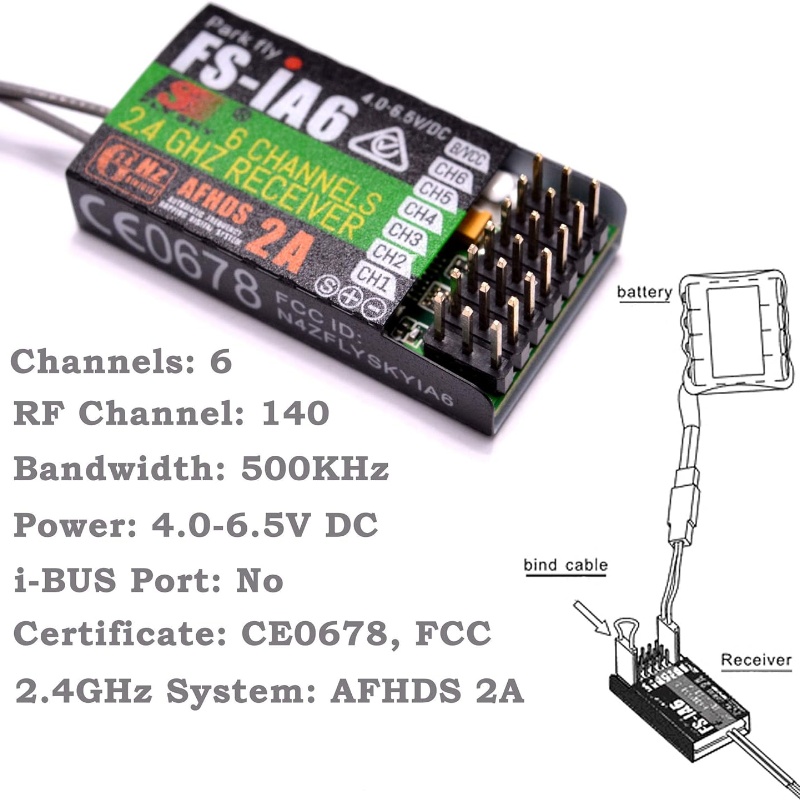 Flysky FS-IA6 Receiver 6CH Dua - огляд і ціна Fpv Drone Antenna