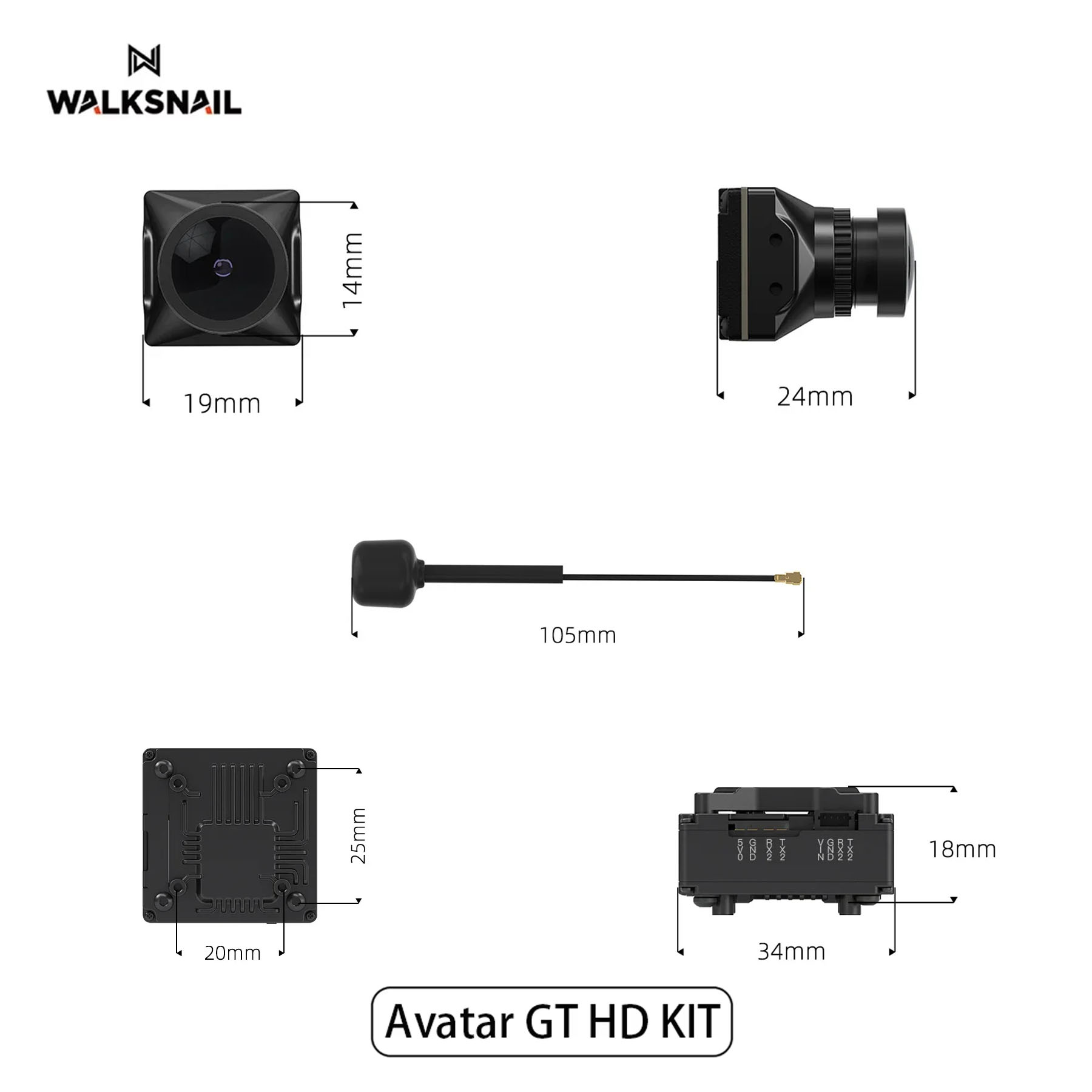 Walksnail Avatar GT HD KIT 2W  - огляд і ціна Fpv Drone Kit
