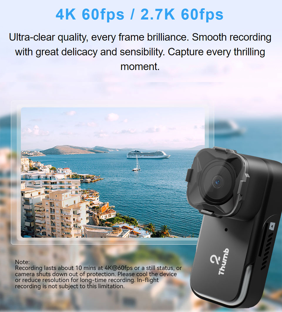 New Version RunCam Thumb 2 4K  - огляд і ціна Fpv Drone Camera