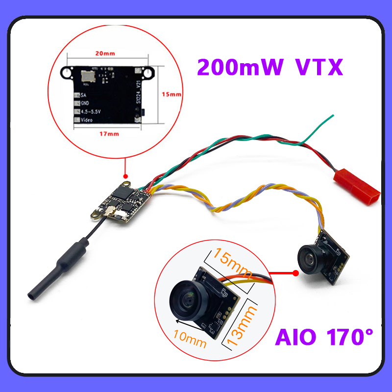 SLONWAKE 5.8G 1200TVL FPV Came - огляд і ціна Fpv Drone Frame